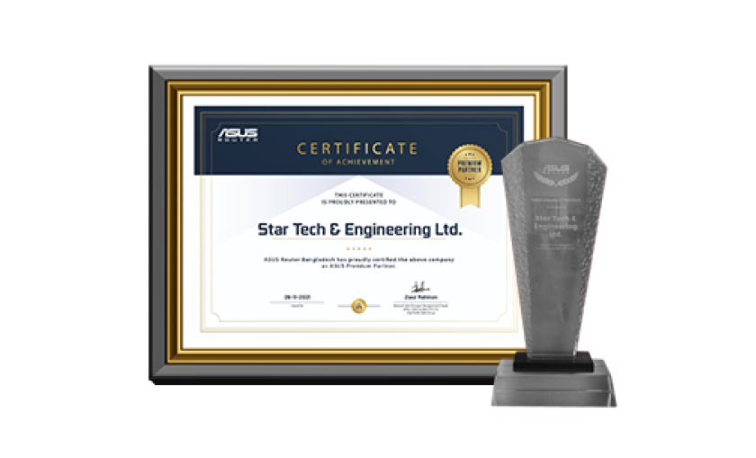 Premium Partner award by ASUS Router Bangladesh 