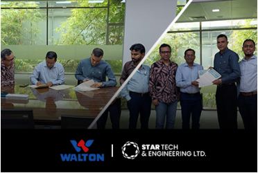 Agreement signing between Star Tech and Walton Group